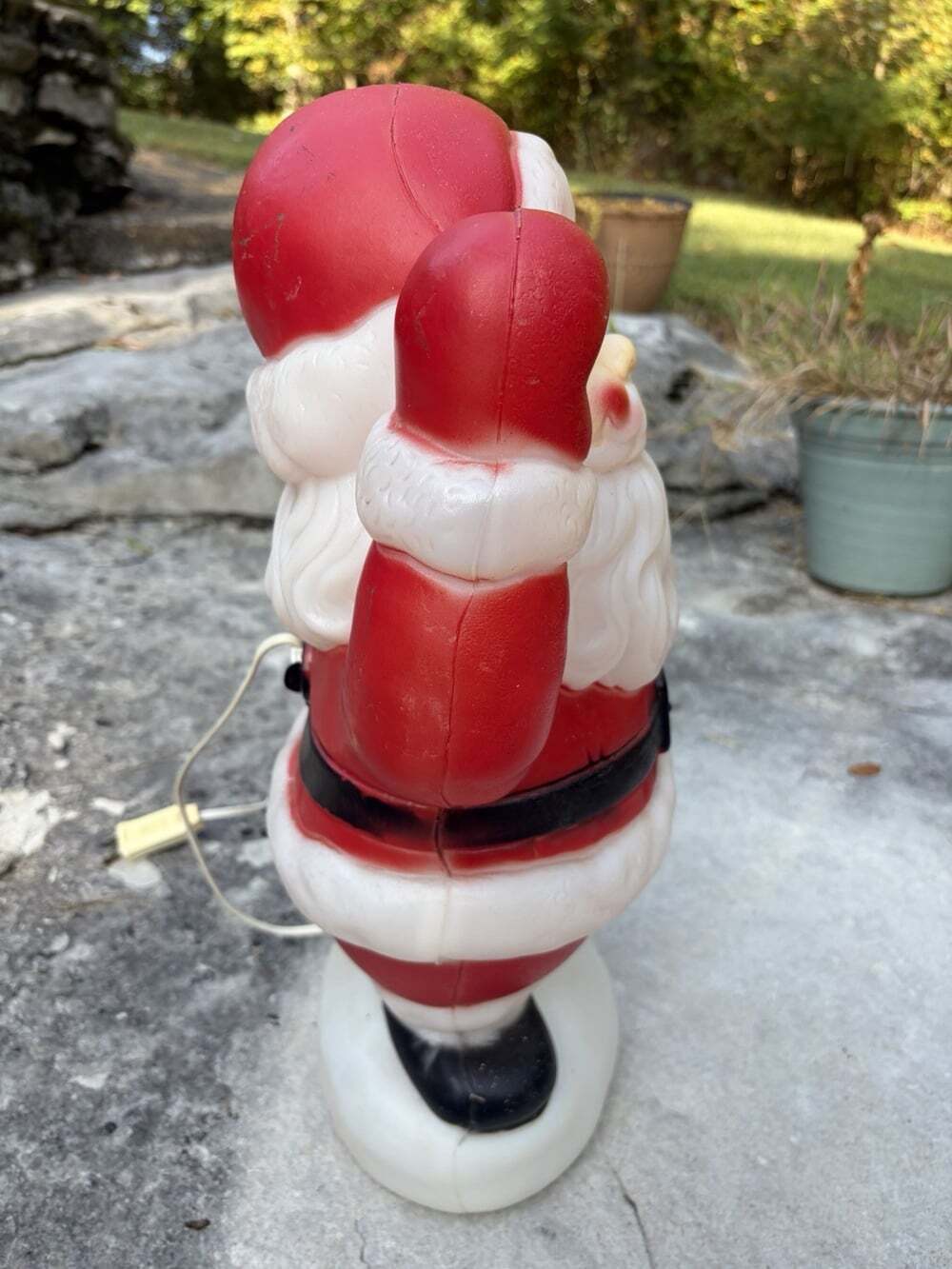 Vintage 19" Empire Waving Santa Claus Christmas Blow-Mold 1996 - Picture 3 of 6